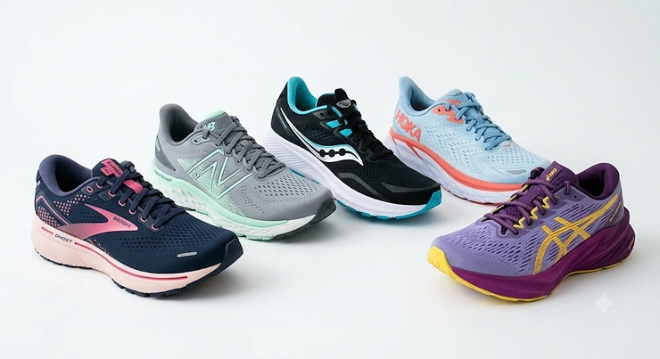 Top-rated women's neutral running shoes under $130 displayed on a clean white background neutral running shoes women under $130