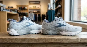 A pair of women's motion control road running shoes engineered for flat feet and maximum stability.